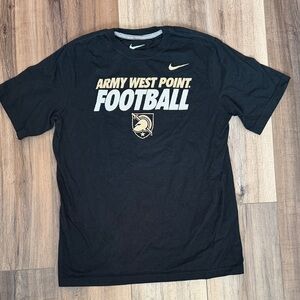 Nike Black Army West Point Football Graphic Tee with Gold Logo youth large new
